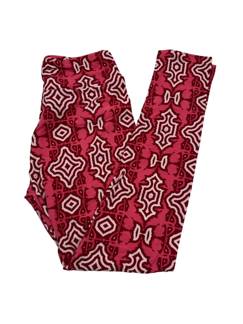 LuLaRoe TC Leggings Womens Tall Curvy Valentines Cupids Pink Red White New